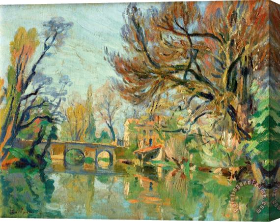 Jean Baptiste Armand Guillaumin Bord De Riviere Stretched Canvas Painting / Canvas Art