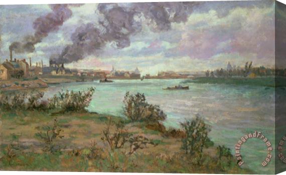 Jean Baptiste Armand Guillaumin The Confluence Of The Seine And The Marne At Ivry Stretched Canvas Print / Canvas Art