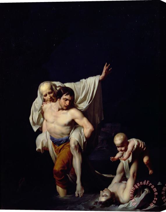 Jean-Baptiste Regnault The Flood Stretched Canvas Painting / Canvas Art