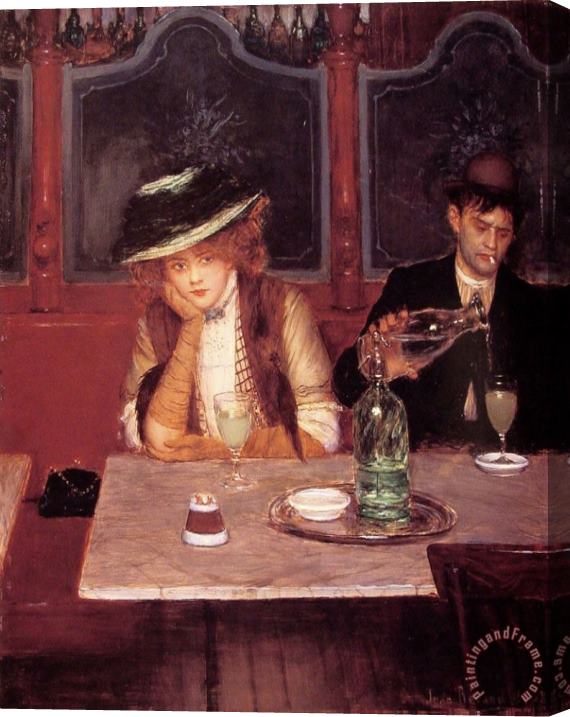 Jean Beraud The Drinkers Stretched Canvas Painting / Canvas Art
