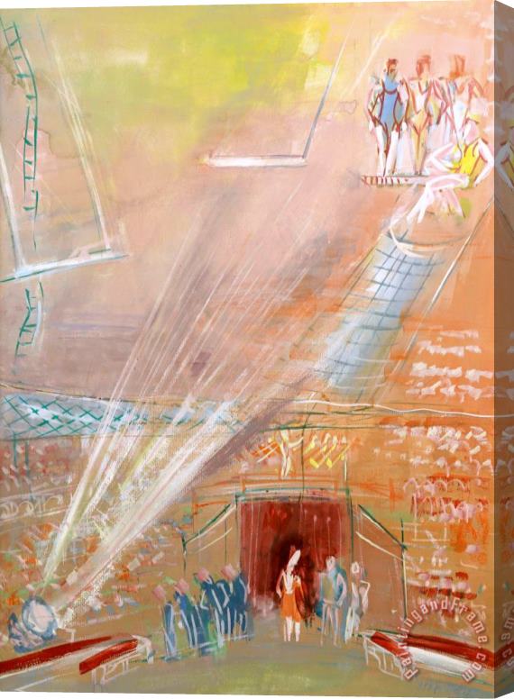 Jean Dufy Les Trapezistes Stretched Canvas Print / Canvas Art