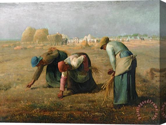Jean-Francois Millet The Gleaners Stretched Canvas Painting / Canvas Art