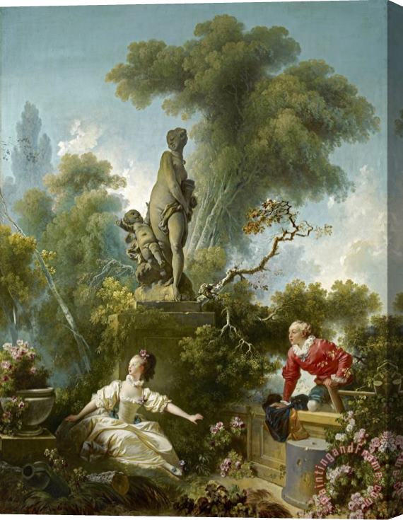 Jean Honore Fragonard Les Progres De L'amour Stretched Canvas Painting / Canvas Art