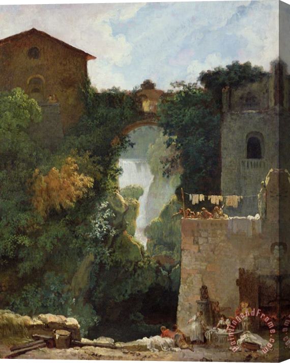 Jean Honore Fragonard The Falls of Tivoli Stretched Canvas Painting / Canvas Art