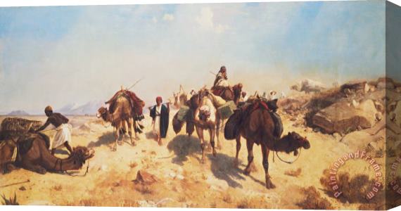 Jean Leon Gerome Crossing the Desert Stretched Canvas Print / Canvas Art