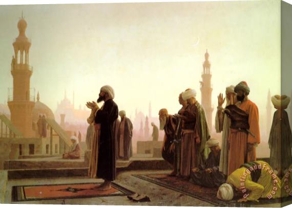 Jean Leon Gerome Prayer in Cairo Stretched Canvas Painting / Canvas Art