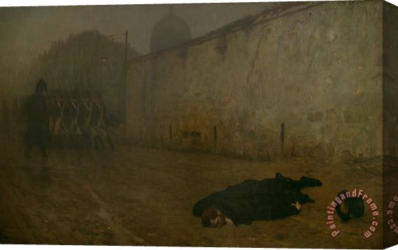 Jean Leon Gerome The Execution of Marshal Ney Stretched Canvas Painting / Canvas Art