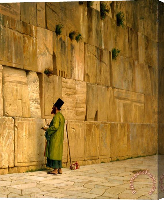 Jean Leon Gerome The Wailing Wall Stretched Canvas Painting / Canvas Art