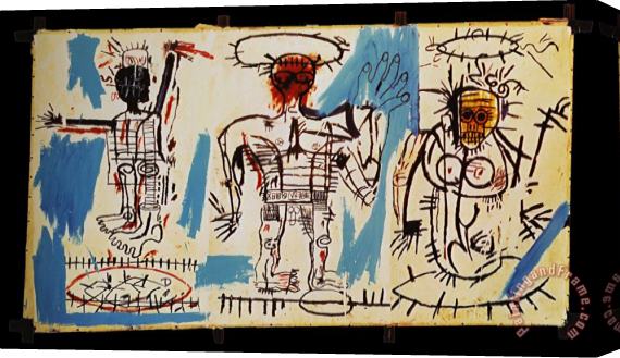 Jean-michel Basquiat Baby Boom Stretched Canvas Painting / Canvas Art