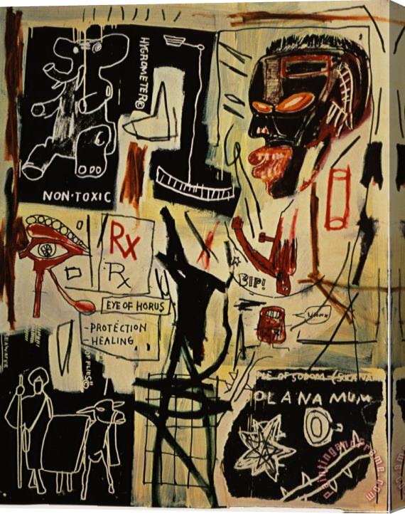 Jean-michel Basquiat Melting Point of Ice Stretched Canvas Print / Canvas Art