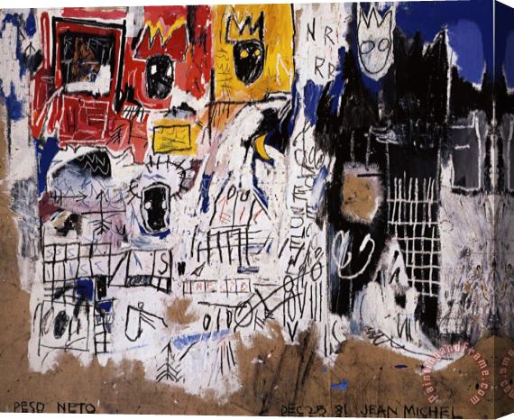 Jean-michel Basquiat Net Weight Stretched Canvas Print / Canvas Art