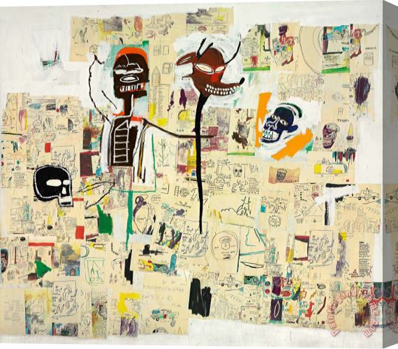 Jean-michel Basquiat Peter And The Wolf, 1985 Stretched Canvas Print / Canvas Art