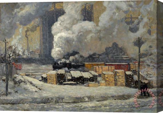 J.e.h. Macdonald Tracks And Traffic Stretched Canvas Painting / Canvas Art