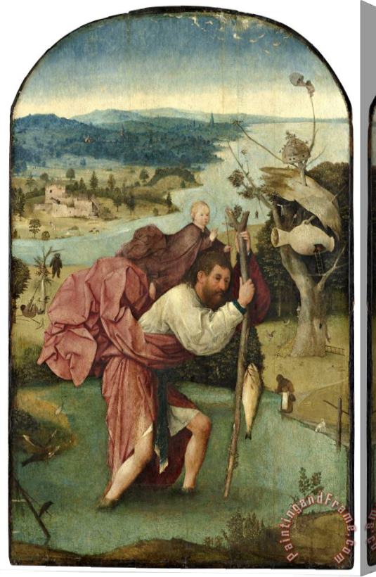 Jheronimus Bosch Saint Christopher Stretched Canvas Print / Canvas Art
