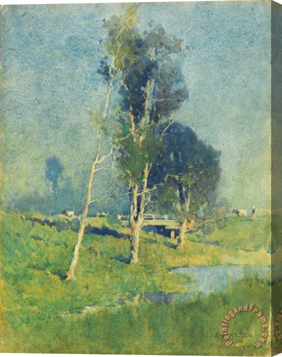 J.J. Hilder Landscape Near Carlingford Stretched Canvas Print / Canvas Art
