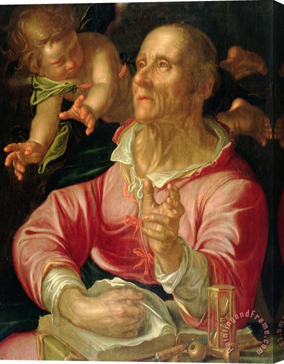Joachim Wtewael Saint Matthew Stretched Canvas Print / Canvas Art