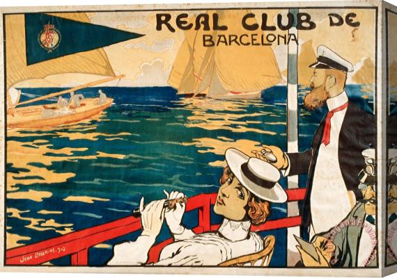 Joan Llaverias Real Club De Barcelona Stretched Canvas Print / Canvas Art