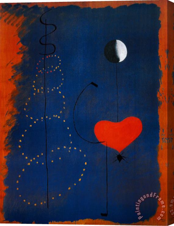 Joan Miro Ballerina Dancer Stretched Canvas Painting / Canvas Art