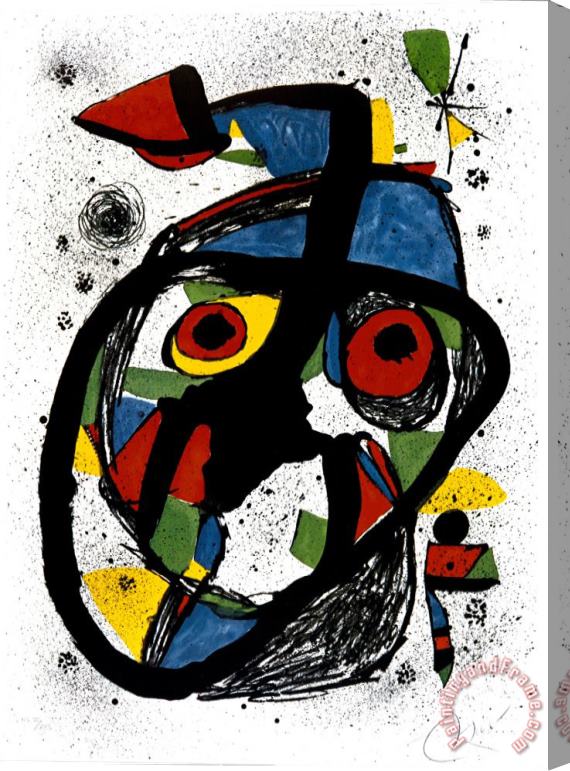 Joan Miro Carota C 1978 Stretched Canvas Print / Canvas Art