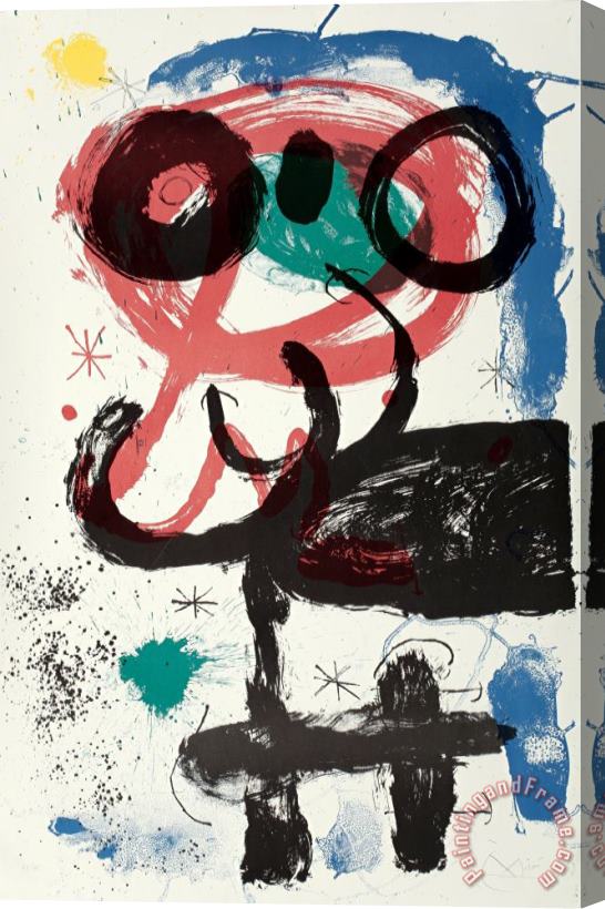 Joan Miro La Vendangeuse, 1964 Stretched Canvas Print / Canvas Art