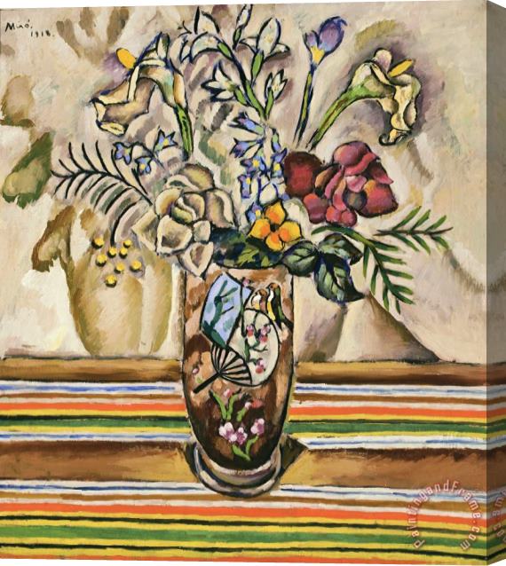 Joan Miro Still Life with Flowers Stretched Canvas Print / Canvas Art