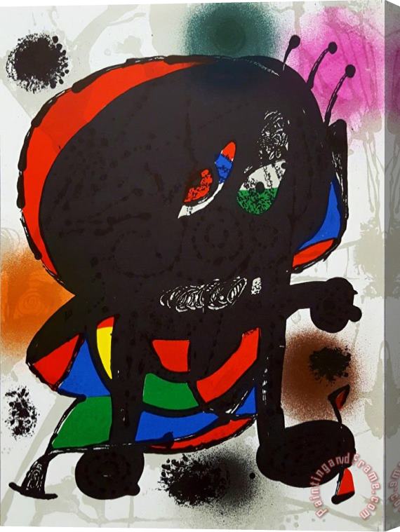 Joan Miro Untitled, 1977 Stretched Canvas Print / Canvas Art