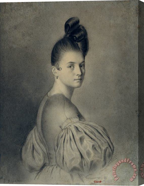 Joaquim Espalter Portrait of a Lady Stretched Canvas Print / Canvas Art