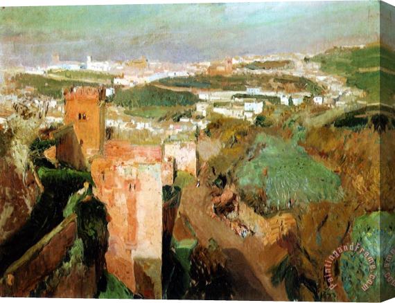 Joaquin Sorolla y Bastida Los Picos Tower Stretched Canvas Painting / Canvas Art
