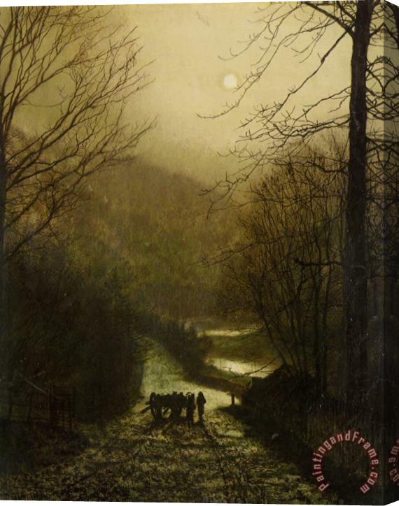 John Atkinson Grimshaw Forge Valley Near Scarborough Stretched Canvas Painting / Canvas Art