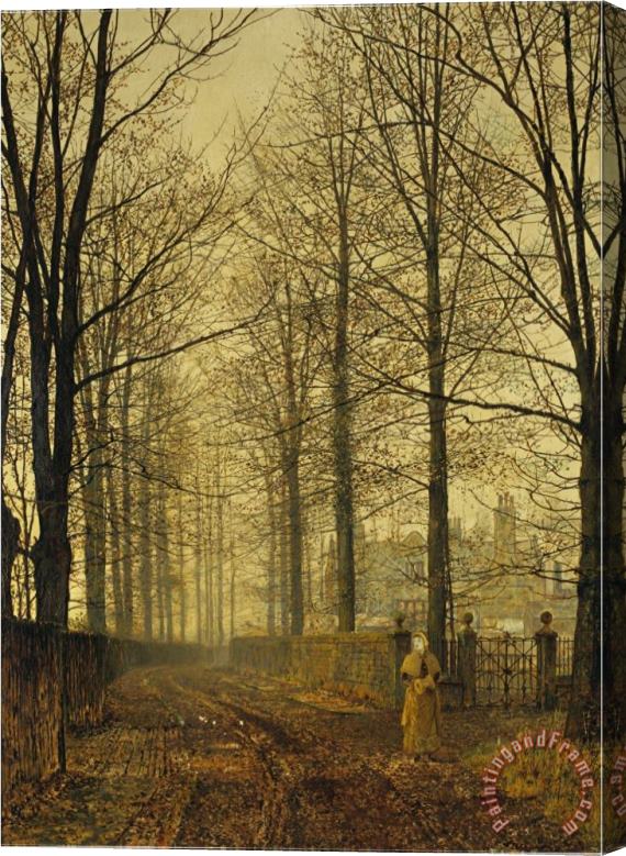 John Atkinson Grimshaw Three Hundred Years Ago 1892 Stretched Canvas Painting / Canvas Art