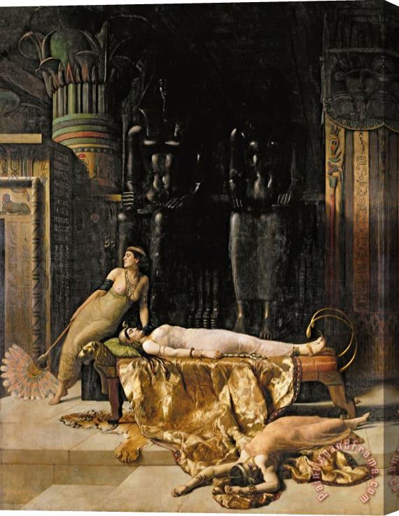 John Collier The Death of Cleopatra Stretched Canvas Print / Canvas Art