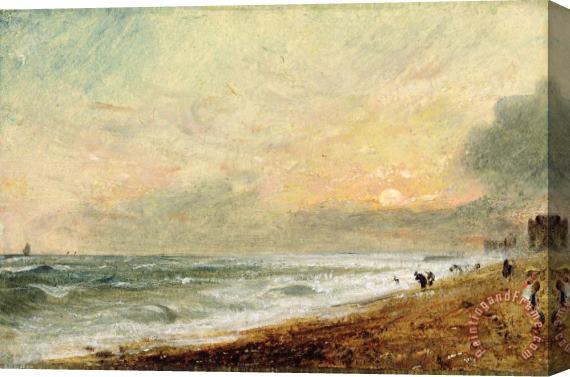 John Constable Hove Beach Stretched Canvas Painting / Canvas Art