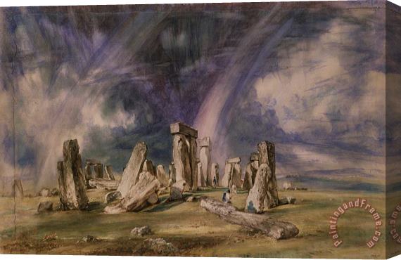 John Constable Stonehenge Stretched Canvas Painting / Canvas Art