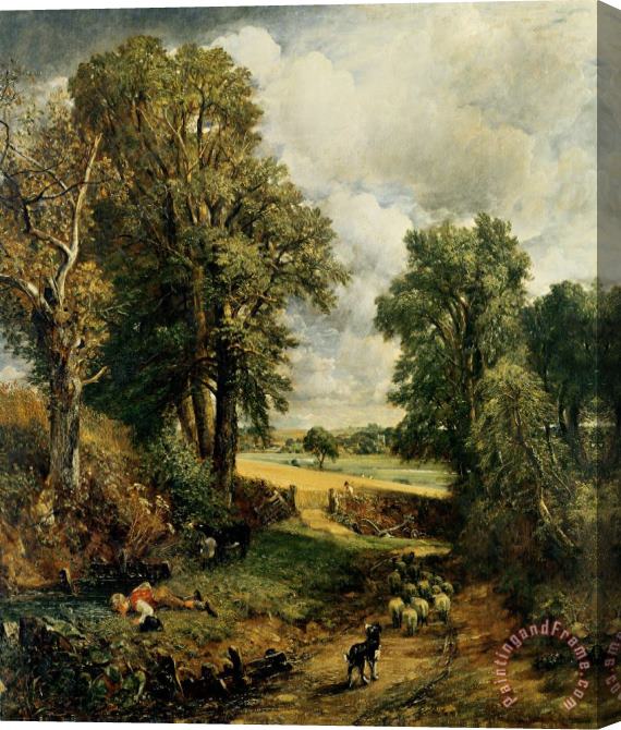 John Constable The Cornfield Stretched Canvas Painting / Canvas Art