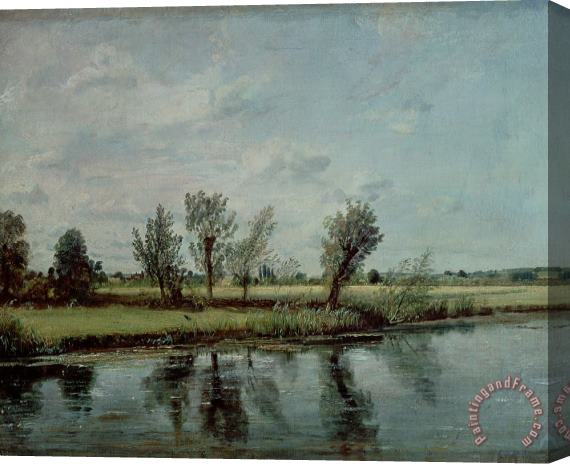 John Constable Water Meadows near Salisbury Stretched Canvas Print / Canvas Art