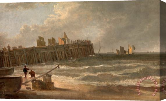 John Crome Yarmouth Jetty Stretched Canvas Painting / Canvas Art