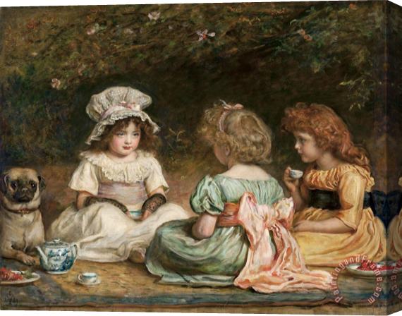 John Everett Millais Afternoon Tea (the Gossips) Stretched Canvas Print / Canvas Art