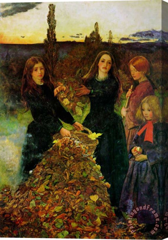 John Everett Millais Autumn Leaves Stretched Canvas Print / Canvas Art