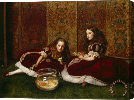 John Everett Millais Leisure Hours Stretched Canvas Painting / Canvas Art