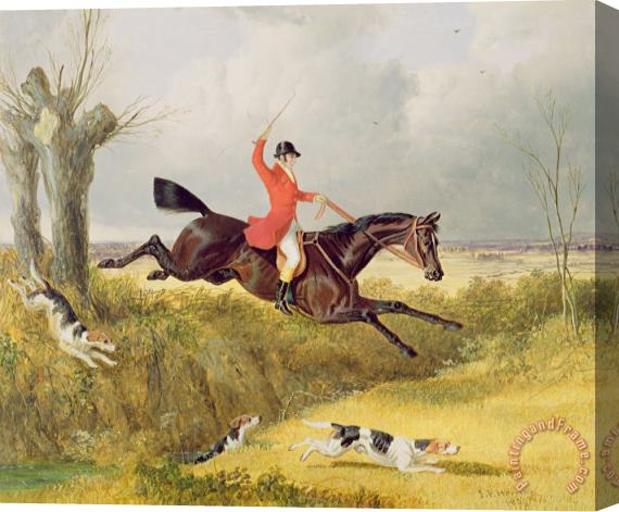 John Frederick Herring Snr Clearing a Ditch Stretched Canvas Painting / Canvas Art