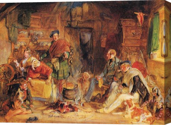 John Frederick Lewis Highland Hospitality Stretched Canvas Painting / Canvas Art
