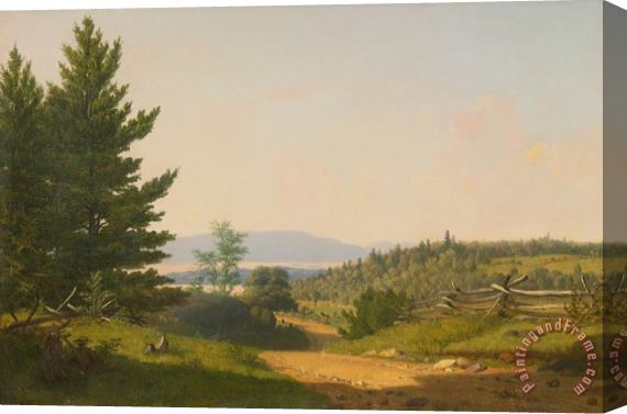 John Gifford Scenery Near Lake George Stretched Canvas Print / Canvas Art