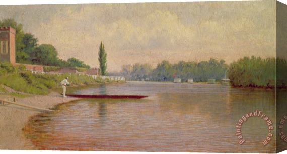 John Mulcaster Carrick Boating on the Thames Stretched Canvas Painting / Canvas Art