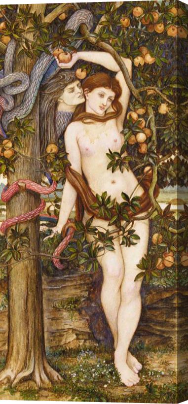 John Roddam Spencer Stanhope The Temptation of Eve Stretched Canvas Print / Canvas Art