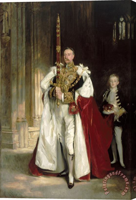 John Singer Sargent Charles Stewart, Sixth Marquess of Londonderry, Carrying The Great Sword of State at The Coronation Stretched Canvas Print / Canvas Art