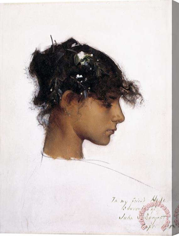 John Singer Sargent Rosina Ferrara, Head of a Capri Girl Stretched Canvas Painting / Canvas Art