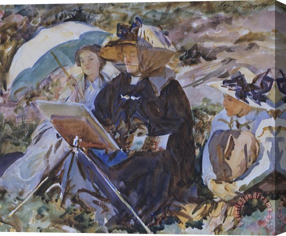John Singer Sargent Simplon Pass: The Lesson Stretched Canvas Print / Canvas Art