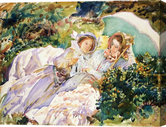 John Singer Sargent Simplon Pass The Tease Stretched Canvas Painting / Canvas Art