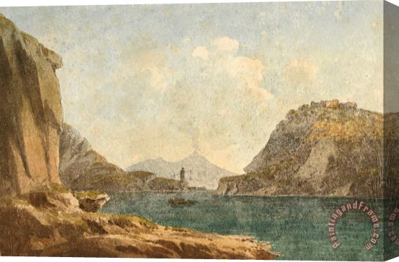 John Warwick Smith View of Vesuvius Stretched Canvas Print / Canvas Art