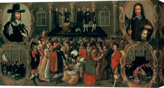 John Weesop An Eyewitness Representation of the Execution of King Charles I Stretched Canvas Painting / Canvas Art